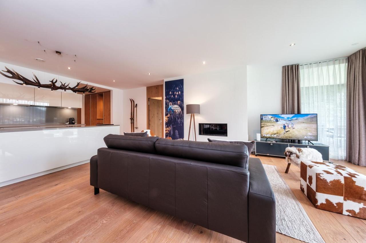 Luxury Panorama Apartment With Alpengold Spa Access Davos Exterior foto